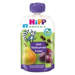 Био плодова закуска Hipp Hippis - Слива, касис и круша, 100 g