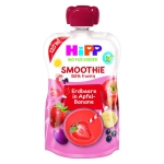 Био плодово смути Hipp Hippis - Ябълка, банан и червени плодове, 120 g