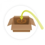 Интерактивна летяща топка Buki France - Светеща, 8 сm