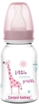 Бебешко шише Canpol - Transparent, 120 ml, Розово