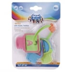 Дрънкалка с мека чесалка Canpol - Keys, Розови