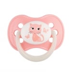 Силиконова залъгалка Canpol - Animals, 6-18 m, Розова