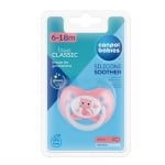 Силиконова залъгалка Canpol - Animals, 6-18 m, Розова