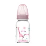 Шише за хранене Canpol - Transparent, 120 ml, Розово