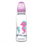 Шише за хранене Canpol - Love&Sea, 250 ml, Розово