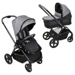 Бебешка количка 2 в 1 Chicco - Mysa, Duo система, Black Satin