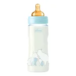 Стъклено шише Chicco - Original Touch, за момче, 240 ml, 0м+