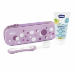 Комплект за почистване на зъбки Chicco, розов