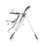 Столче за хранене 2 в 1 Chipolino - Milk Shake, Гранит