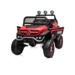 Акумулаторен джип Chipolino - Mercedes Unimog, червен