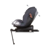 Столче за кола Chipolino - Торино, 360°, IsoFix, i-Size, 40-150 cm, Фламинго