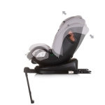 Столче за кола Chipolino - Торино, 360°, IsoFix, i-Size, 40-150 cm, Фламинго