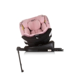 Столче за кола Chipolino - Торино, 360°, IsoFix, i-Size, 40-150 cm, Фламинго