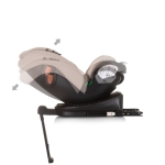 Столче за кола Chipolino - Торино, 360°, IsoFix, i-Size, 40-150 cm, Фламинго