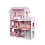 Дървена къща за кукли Chipolino, с 9 броя мебели
