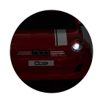 Акумулаторна кола Chipolino - Fiat 500, Розова