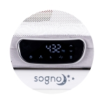 Бебешка кошара - люлка с Led дисплей Chipolino - Sogno, Сива