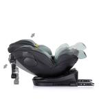 Стол за кола Chipolino - Hypnotic, 360°, I-Size, IsoFix, 40-150 cm, Облак