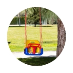 Голям батут Chipolino - Playground, 200 cm, с пързалка, Зелен