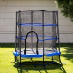 Детски батут Chipolino - Up & Down, 140 cm, Син