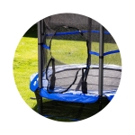 Детски батут Chipolino - Up & Down, 140 cm, Син