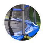Детски батут Chipolino - Up & Down, 140 cm, Син