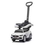 Кола за яздене с дръжка Chipolino - Mercedes C-Class, Бяла