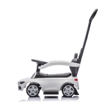 Кола за яздене с дръжка Chipolino - Mercedes C-Class, Бяла