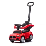 Кола за яздене с дръжка Chipolino - Mercedes C-Class, Бяла