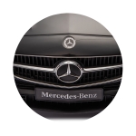 Кола за яздене с дръжка Chipolino - Mercedes C-Class, Бяла