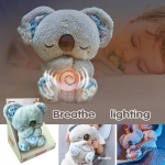 Дишаща плюшена играчка Chipolino - Коала, с музика и светина, Бежова