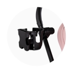 Поставка 2 в 1 за телефон & чаша/ шише Chipolino - Черна