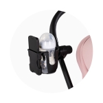 Поставка 2 в 1 за телефон & чаша/ шише Chipolino - Черна