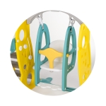 Комплект 3 в 1 Chipolino - Пързалка, Люлка и Кош за топка, Син