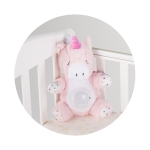 Плюшена играчка с проектор и музика Chipolino - Еднорог