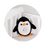 Музикална плюшена играчка с проектор Chipolino - Малък пингвин