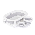 Сгъваема вана 3 в 1 Chipolino - Bubble Spa, Сива
