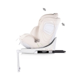 Столче за кола Chipolino - Clima Air, i-Size, Isofix, 360°, 40-150 сm, Облак