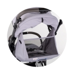 Детска количка с въртяща се дръжка Chipolino - Омния, Черна