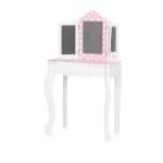 Детска тоалетка с табуретка Chipolino - Розови точки