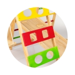 Дървена стълба за катерене Chipolino - С люлка и черна дъска