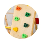 Дървена стълба за катерене Chipolino - С люлка и черна дъска