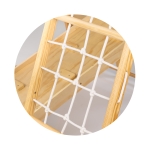 Дървена стълба за катерене Chipolino - С люлка и черна дъска