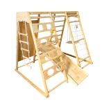 Дървена стълба за катерене Chipolino - С люлка