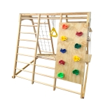 Дървена стълба за катерене Chipolino - С люлка
