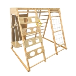 Дървена стълба за катерене Chipolino - С люлка