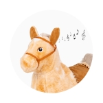 Детско подскачащо конче Chipolino - Със звук, Розово