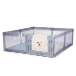 Кошара за игра Chipolino - Amico, С врата, 180 х 200 cm, Сива