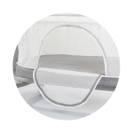 Бебешка кошара - люлка 3 в 1 с падаща страна Chipolino - Ultima, Бежова