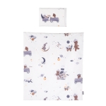 Спален комплект за мини кошара Chipolino - Мече в космоса